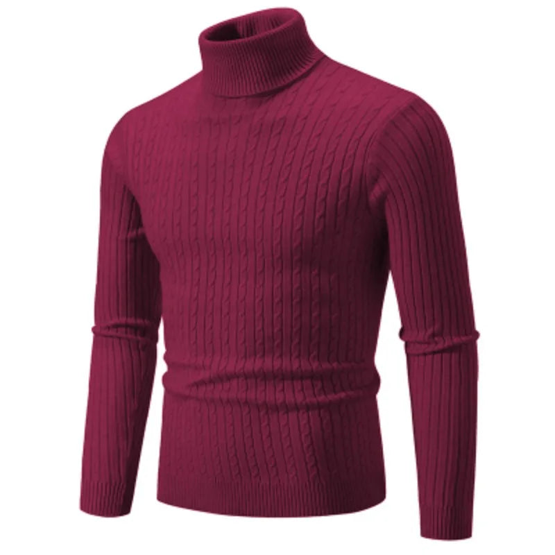 Men’s Wool Turtleneck – Casual Knitwear, Lightweight & Warm
