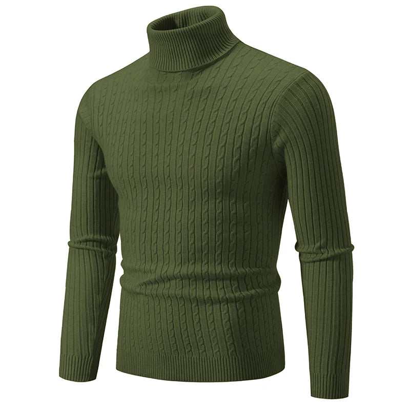 Men’s Wool Turtleneck – Casual Knitwear, Lightweight & Warm