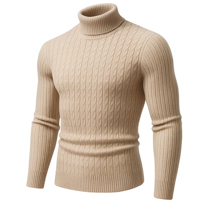 Men’s Wool Turtleneck – Casual Knitwear, Lightweight & Warm