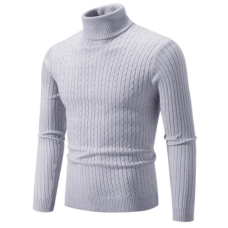 Men’s Wool Turtleneck – Casual Knitwear, Lightweight & Warm
