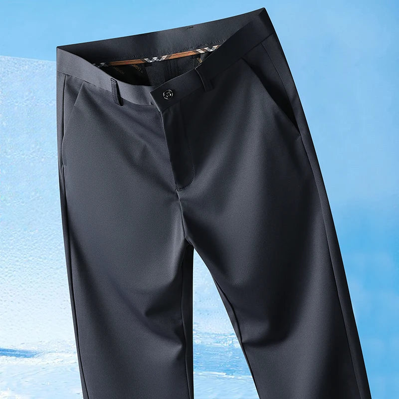 Men’s Summer Slim Pants – Lightweight Stretch Comfort