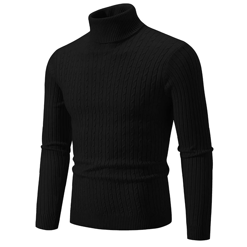Men’s Wool Turtleneck – Casual Knitwear, Lightweight & Warm