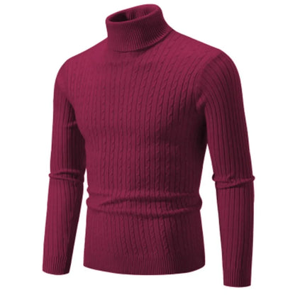 Men’s Wool Turtleneck – Casual Knitwear, Lightweight & Warm