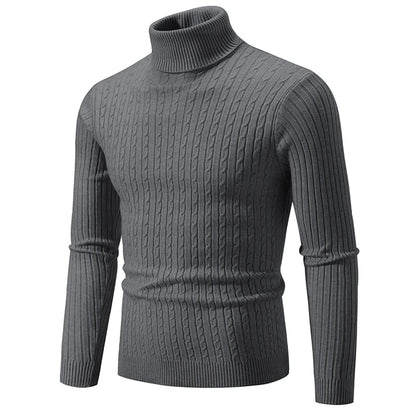 Men’s Wool Turtleneck – Casual Knitwear, Lightweight & Warm
